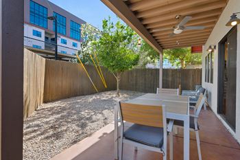 Private yard and balcony